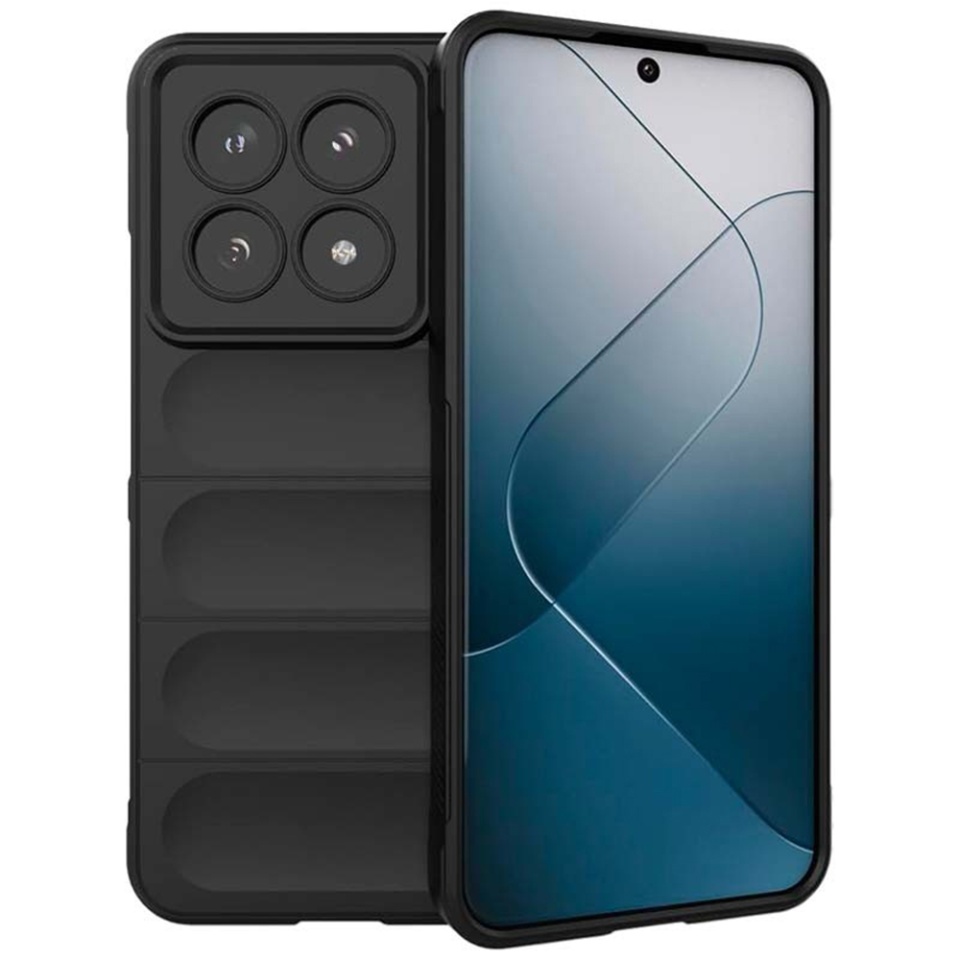 Husa pentru Xiaomi 14T Pro eleganta, din silicon mat, SKDR Vogue - Negru