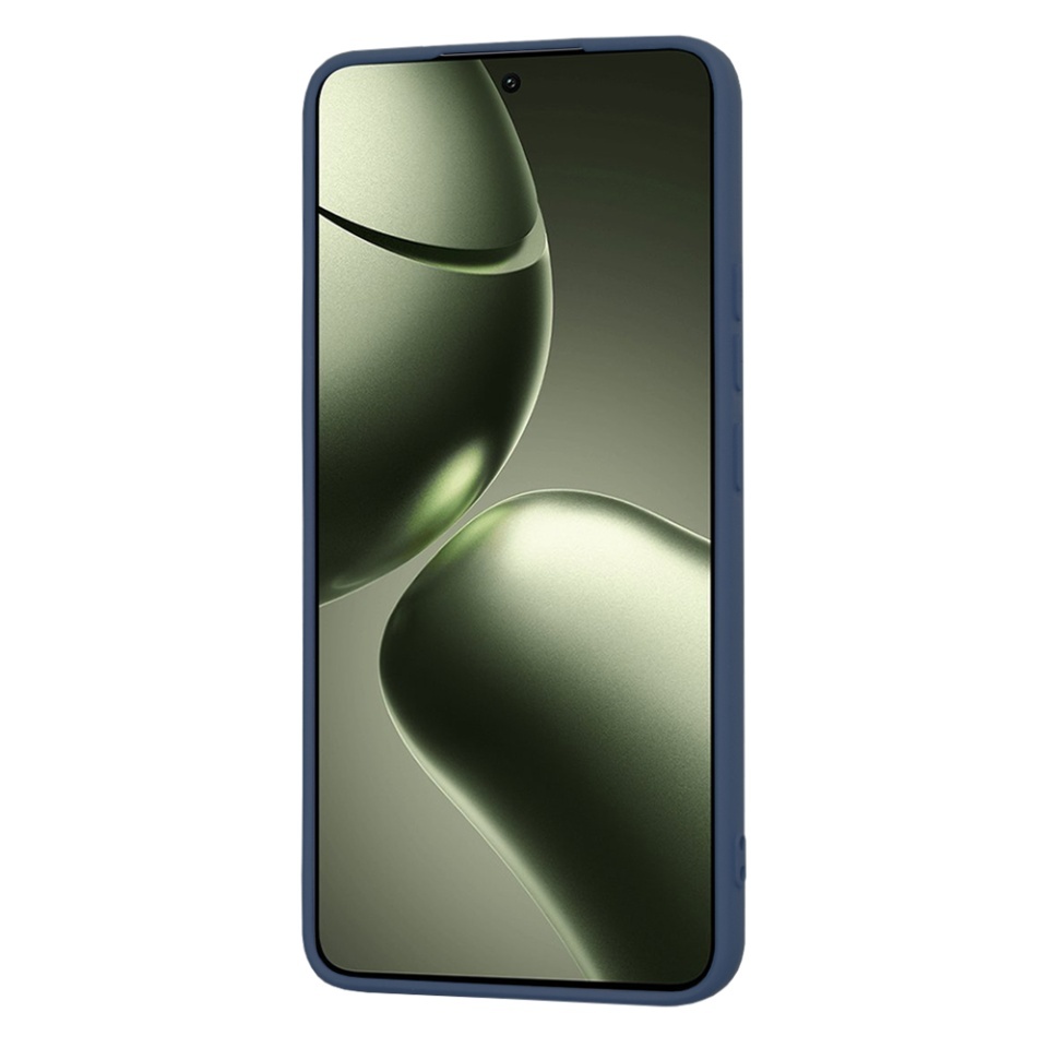 Husa pentru Xiaomi 14T, SKYDDAR INNOVATION, din Silicon Catifelat, SoftElegance, set cu sticker, Bleumarin - 1 | YEO