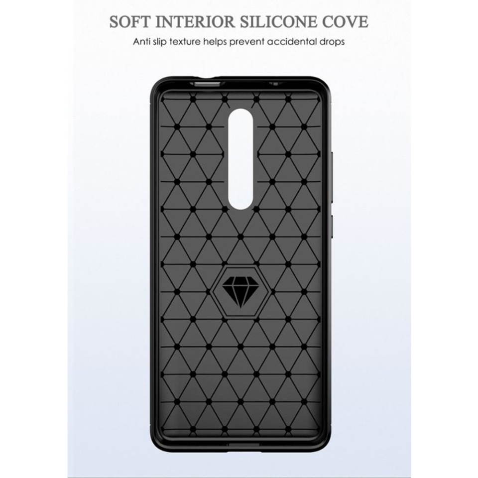 Husa pentru Xiaomi Mi 9T / Mi 9T Pro / Redmi K20 Pro / Redmi K20 din Silicon Premium, Slim, cu textura Fibra Carbon - Negru - 2 | YEO