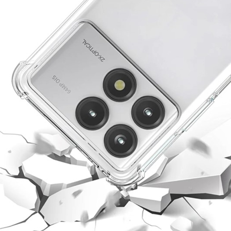 Husa pentru Xiaomi Poco F6 Pro , SKYDDAR INNOVATION, Shockproof Clear din Silicon Slim, Transparenta, set cu sticker - 2 | YEO