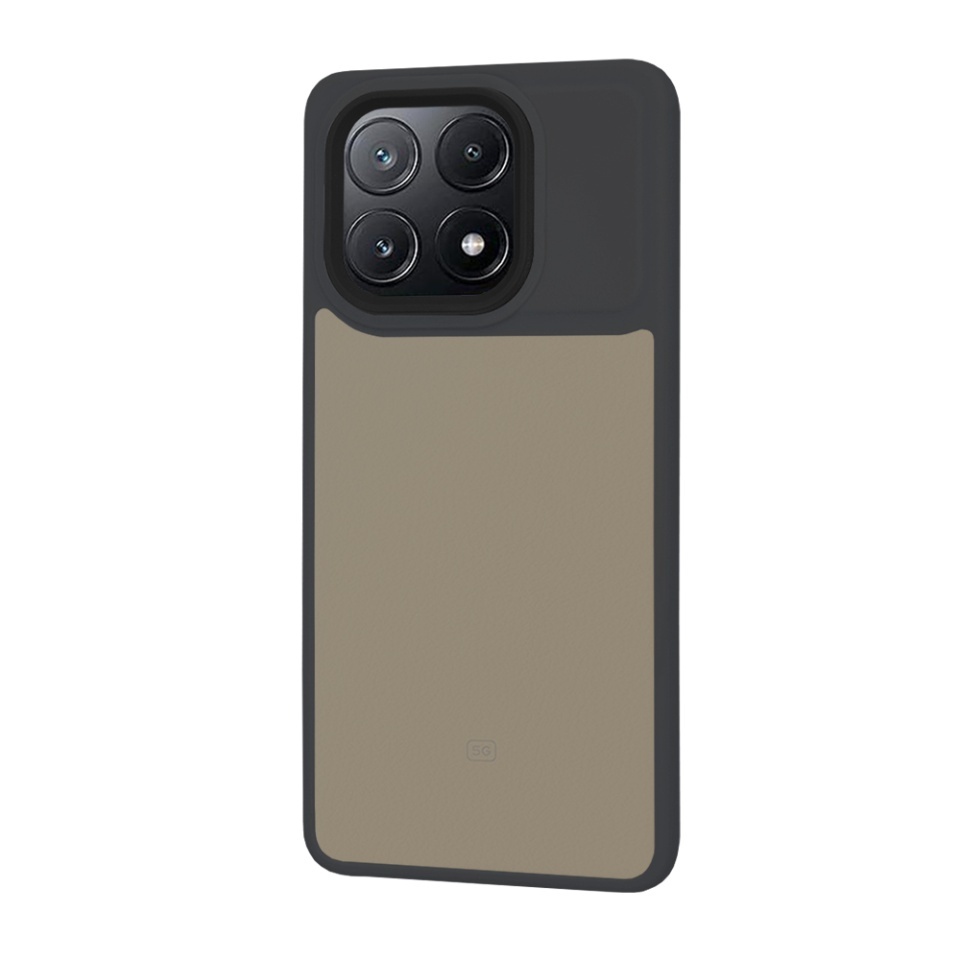 Husa pentru Xiaomi Poco X6 Pro, SKYDDAR INNOVATION, HaloFrost, AntiSoc, set cu sticker, Negru - 2 | YEO