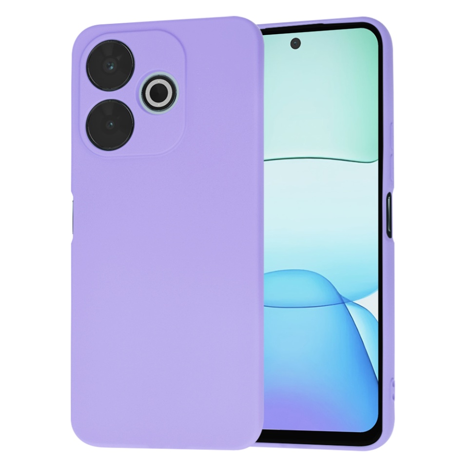 Husa pentru Xiaomi Redmi 13 / Poco M6 4G din Silicon Catifelat, Protectie Premium, Skyddar SoftElegance - Violet