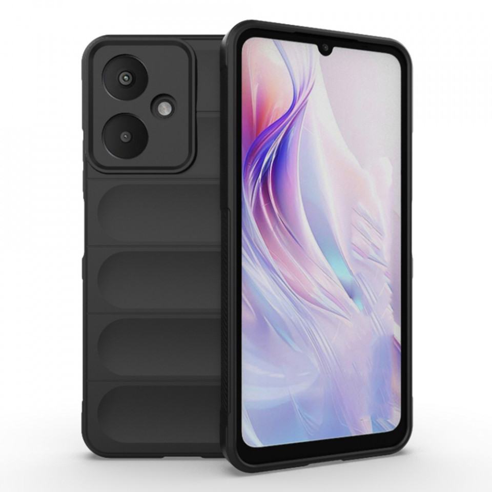 Husa pentru Xiaomi Redmi 13C 5G / Poco M6 eleganta, din silicon mat, SKDR Vogue - Negru