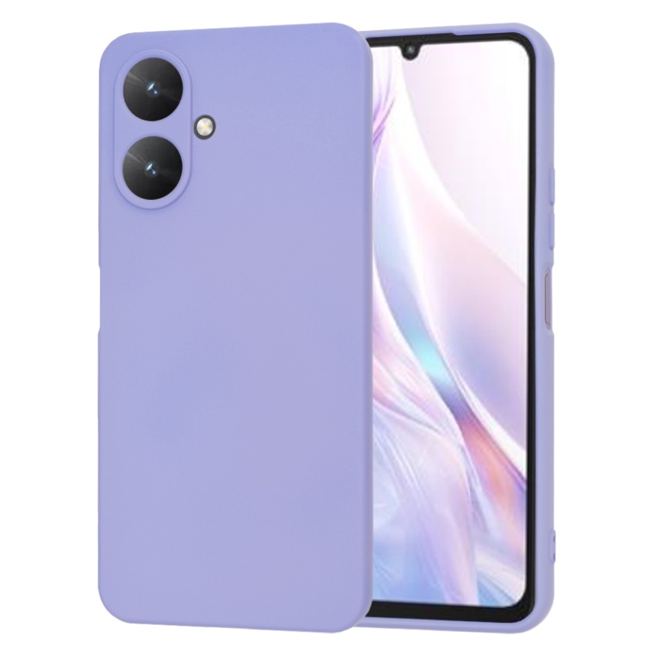 Husa pentru Xiaomi Redmi 13C 5G, SKYDDAR INNOVATION, din Silicon Catifelat, SoftElegance, set cu sticker, Violet