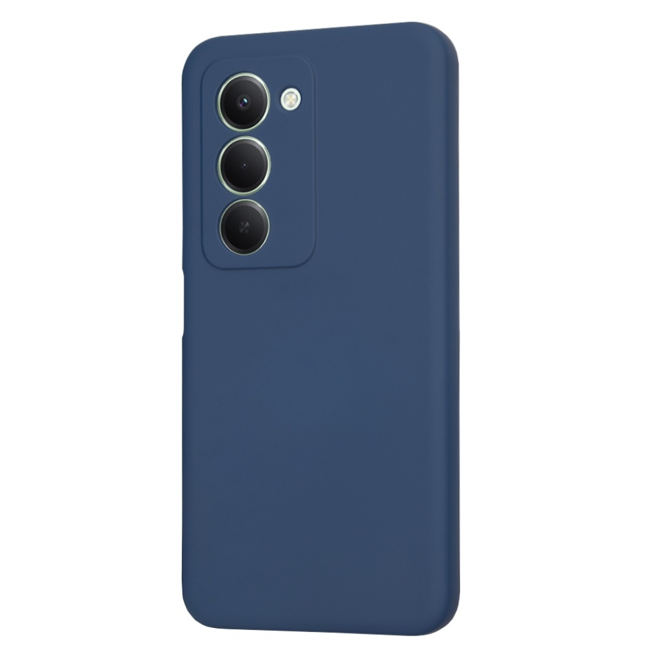 Husa pentru Xiaomi Redmi 15 5G / Redmi 15 4G, SKYDDAR INNOVATION, din Silicon Catifelat, SoftElegance, set cu sticker, Bleumarin - 2 | YEO