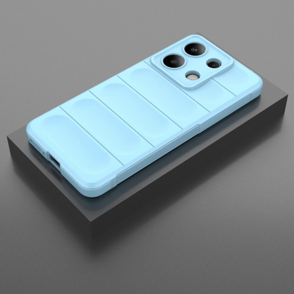 Husa pentru Xiaomi Redmi Note 13 4G eleganta, din silicon mat, SKDR Vogue - Bleu - 2 | YEO
