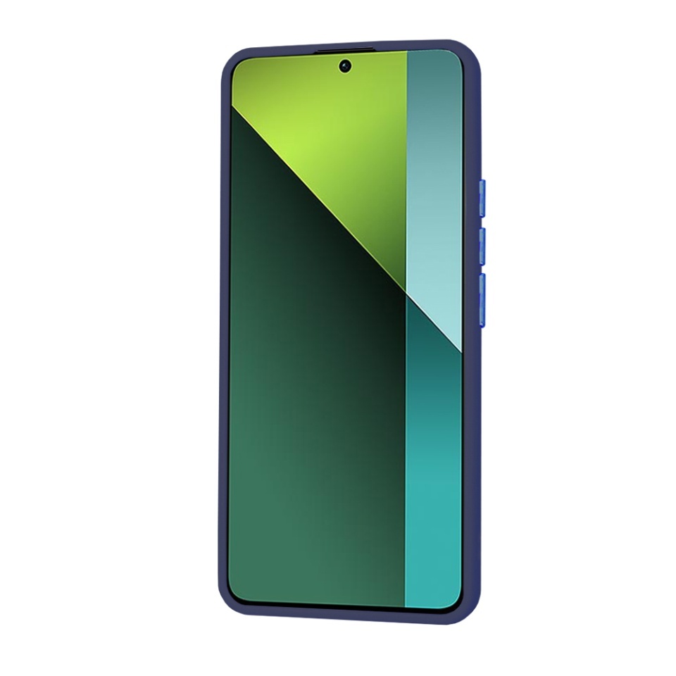 Husa pentru Xiaomi Redmi Note 13 Pro 5G / Poco X6, SKYDDAR INNOVATION, HaloFrost, AntiSoc, set cu sticker, Bleumarin - 2 | YEO