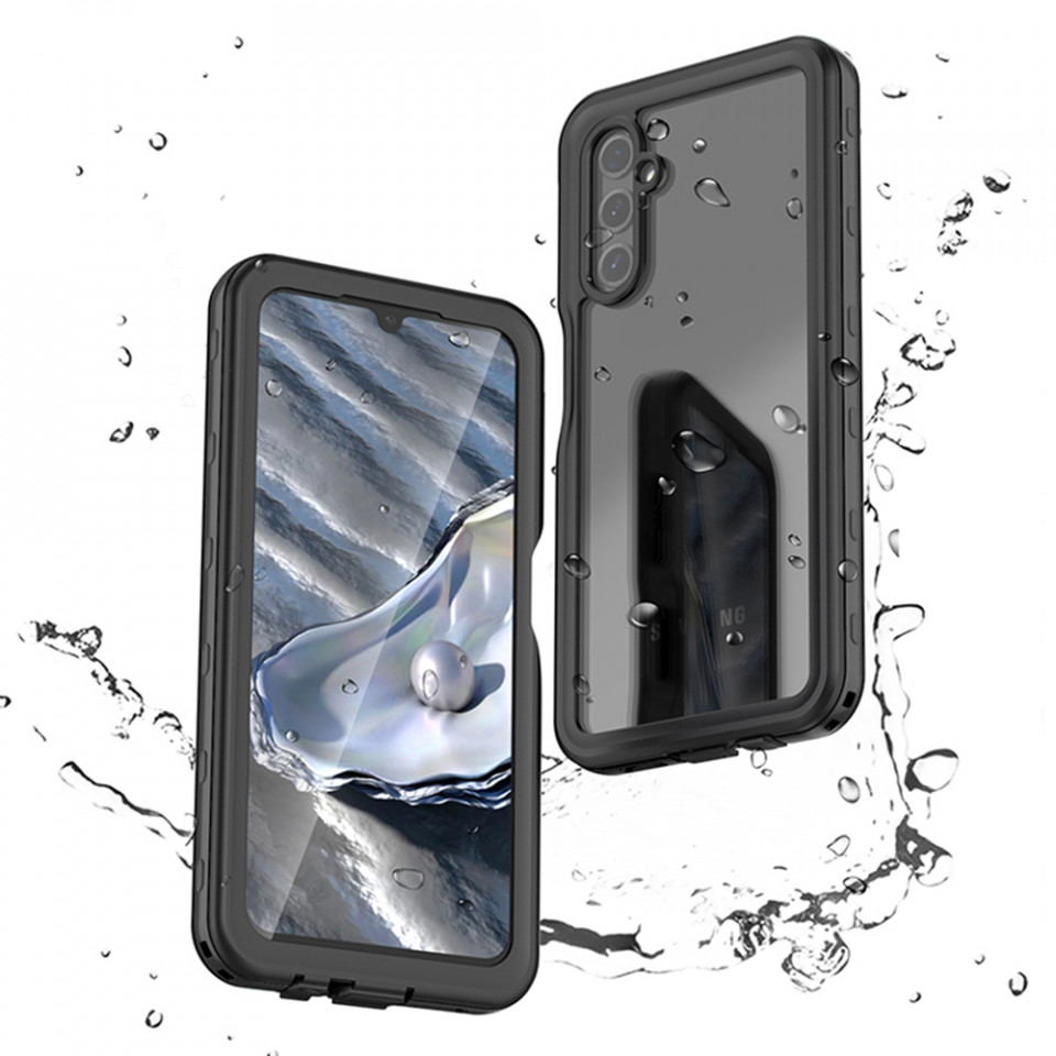 Husa Samsung Galaxy A14 5G / Galaxy A14 4G rezistenta la apa, Waterproof IP68, ShellBox - Negru