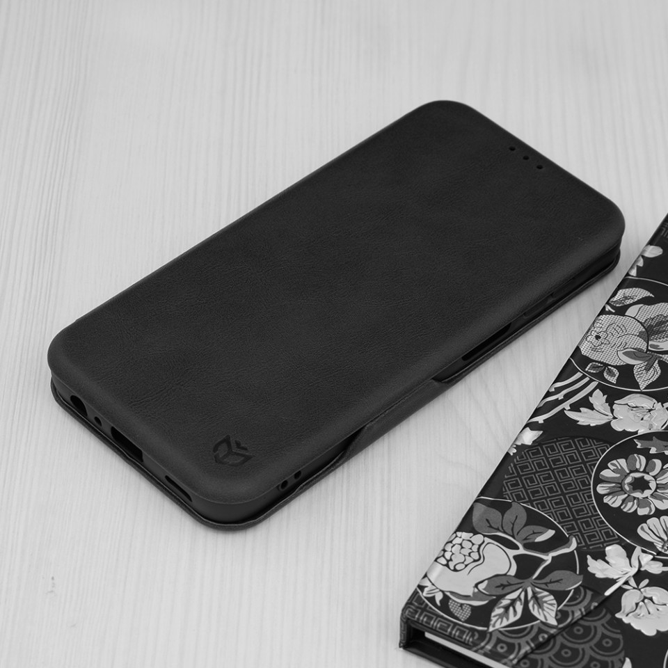 Husa Samsung Galaxy A15 4G / A15 5G tip carte magnetica, Techsuit Safe Wallet - Negru - 3 | YEO