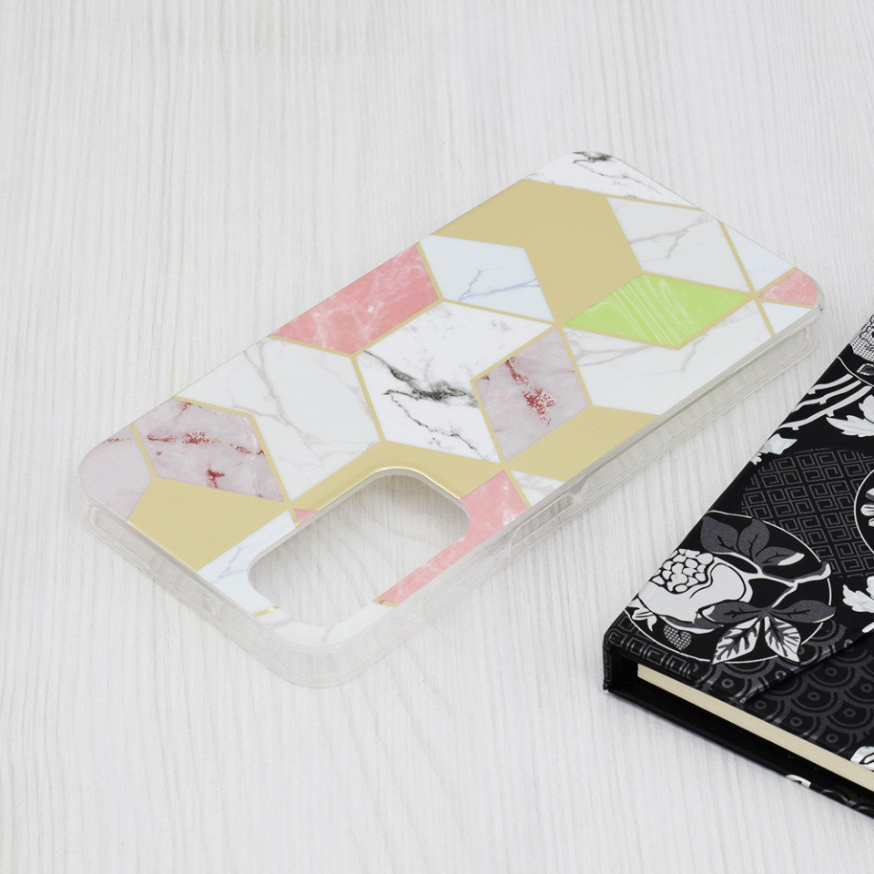 Husa Samsung Galaxy A25 5G Marble Series, Techsuit - Purple Hex - 2 | YEO