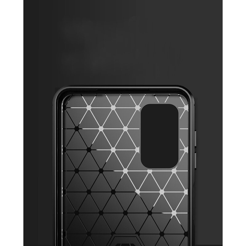 Husa Samsung Galaxy A32 5G din silicon, Slim, cu textura Fibra Carbon - Negru - 2 | YEO