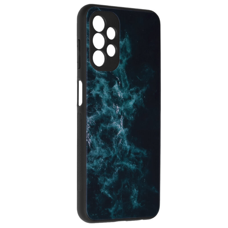 Husa Samsung Galaxy A33 5G cu sticla securizata, Techsuit Glaze - Blue Nebula - 1 | YEO