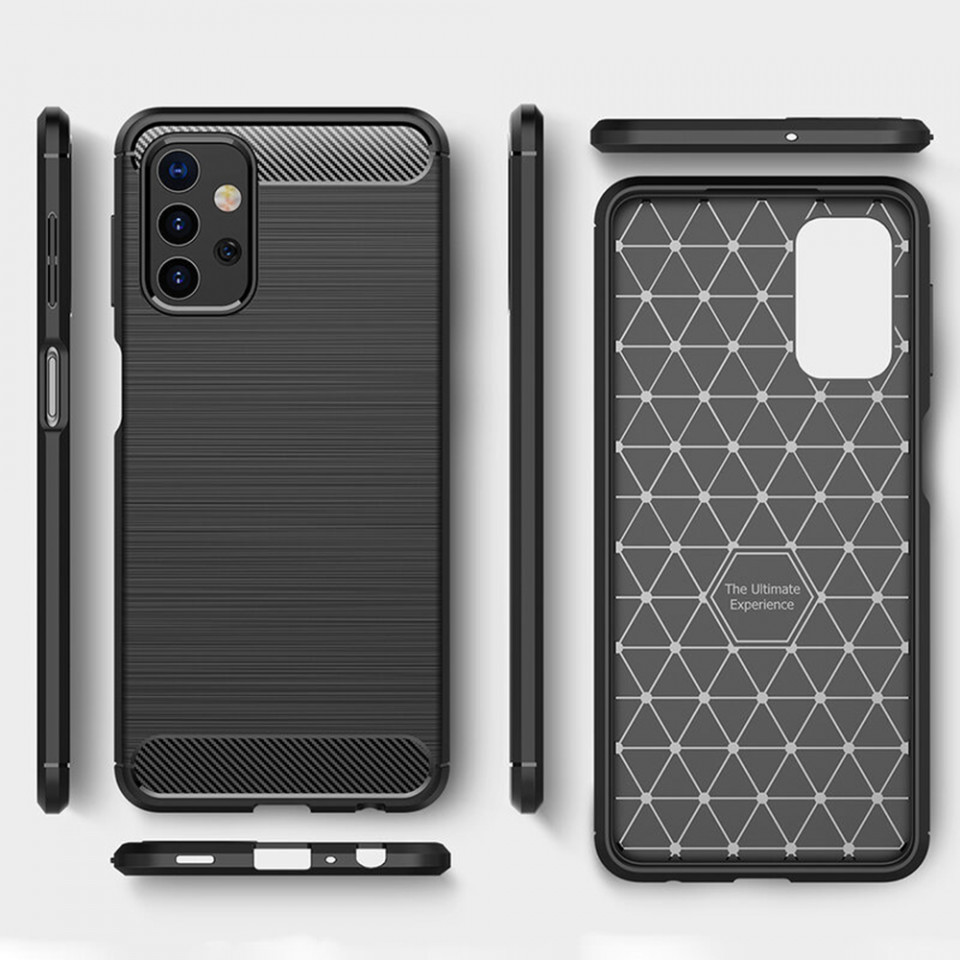 Husa Samsung Galaxy A33 5G din silicon, Slim, cu textura Fibra Carbon - Negru - 3 | YEO