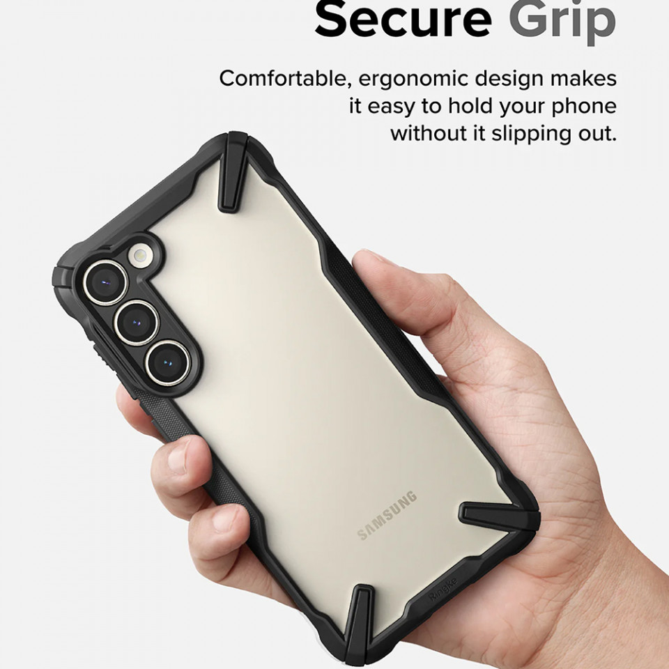 Husa Samsung Galaxy S23, Ringke Fusion X Design - Camo black - 2 | YEO