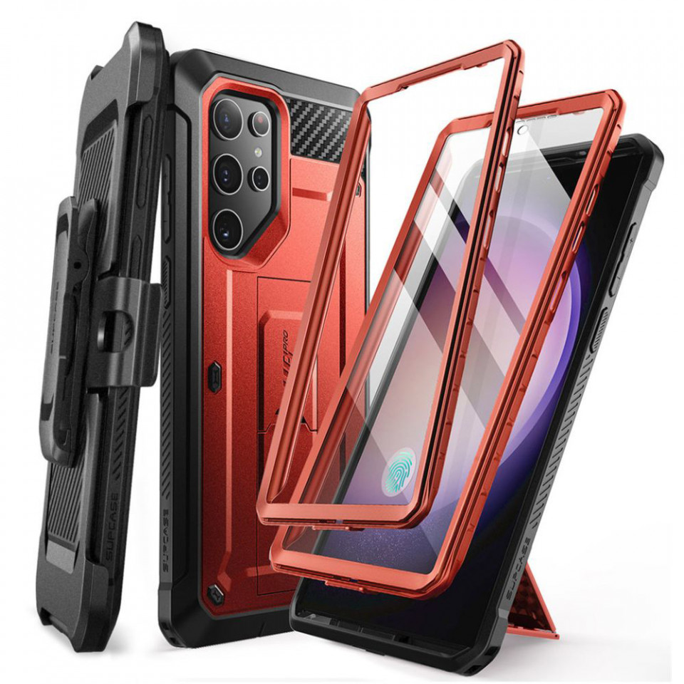 Husa Samsung Galaxy S24 Ultra, Supcase Unicorn Beetle Pro - Rosu