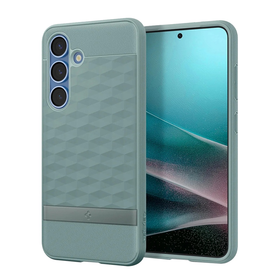 Husa Samsung Galaxy S25, Spigen Caseology Parallax - Verde