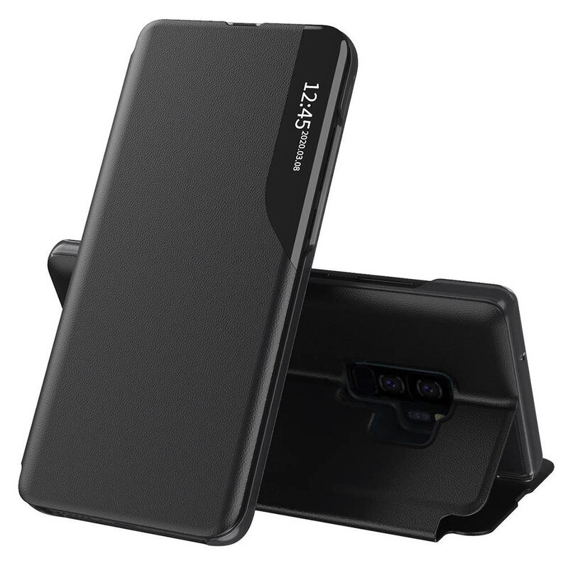 Husa Samsung Galaxy S9 Plus tip carte, Techsuit eFold - Negru