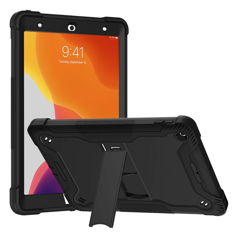 Husa tableta iPad 10.2 (2019/2020/2021), Ideala pentru Utilizare Zilnica, Antisoc si Anti-zgarieturi, SKDR TabArmor - Negru