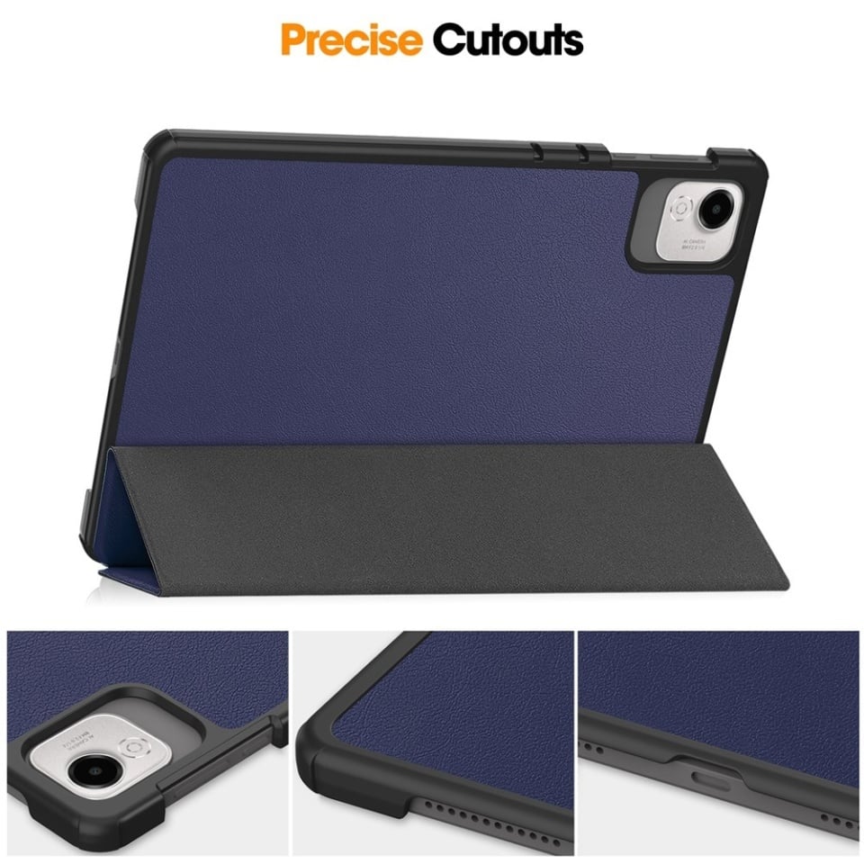 Husa tableta pentru Honor Pad X9a / X9 / X8 Pro / X9 Pro, SKYDDAR INNOVATION, cu suport Multi-Unghi si functie Sleep/Wake, FoldPro, Albastru, set cu sticker - 2 | YEO