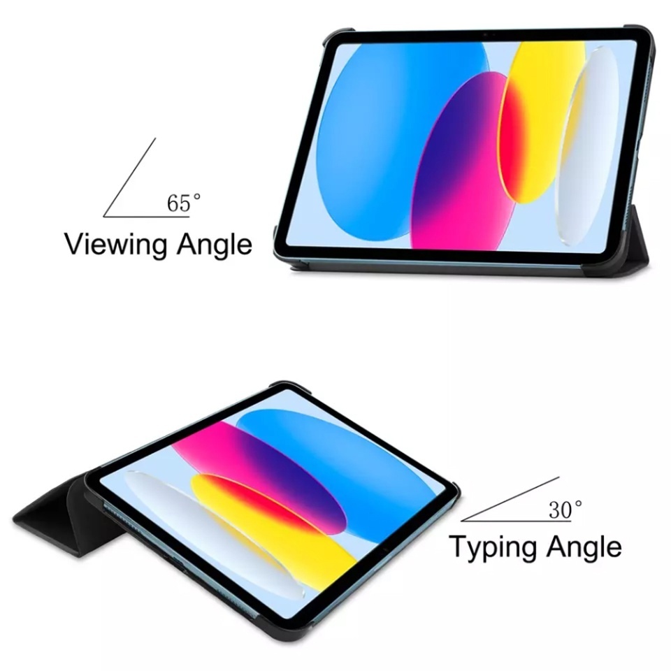 Husa tableta pentru iPad 10 (2022) 10.9 / 11 (2025), SKYDDAR INNOVATION, cu suport Multi-Unghi si functie Sleep/Wake, FoldPro, Urban vibe, set cu sticker - 2 | YEO