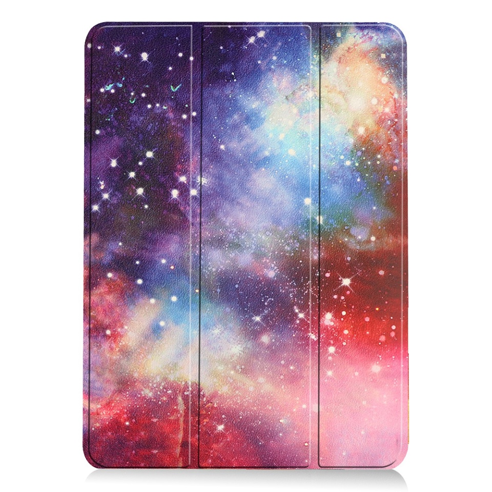 Husa tableta pentru iPad Air 11 (2024) / Air 11 (2025), SKYDDAR INNOVATION, cu suport Multi-Unghi si functie Sleep/Wake, FoldPro, Galaxy, set cu sticker - 1 | YEO