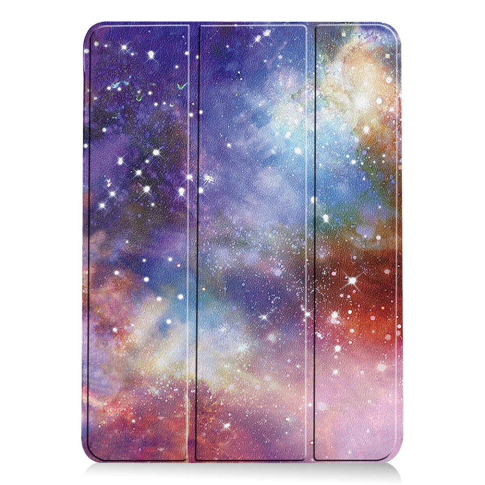Husa tableta pentru iPad Air 13 (2024) / Air 13 (2025), SKYDDAR INNOVATION, cu suport Multi-Unghi si functie Sleep/Wake, FoldPro, Galaxy, set cu sticker - 1 | YEO