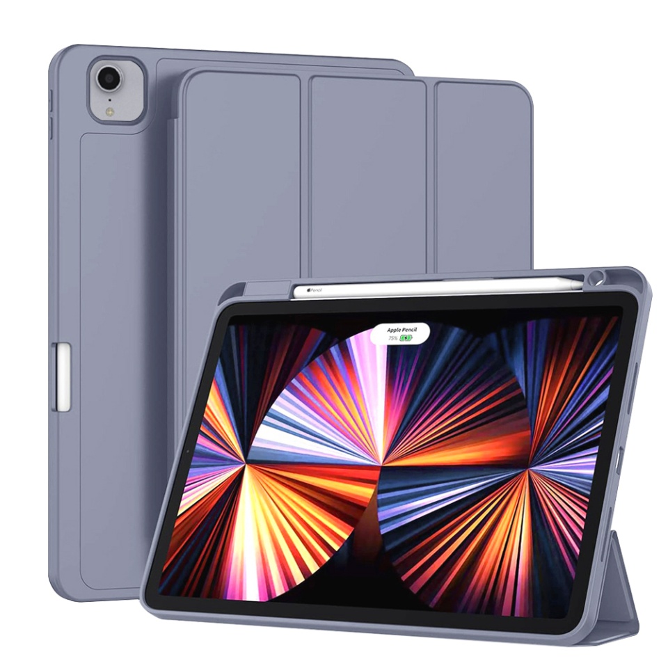Husa tableta pentru iPad Pro 11 (2018 / 2020 / 2021 / 2022) cu suport cu 2 Unghiuri și functie Sleep/Wake, SKDR OfficeMate - Mov