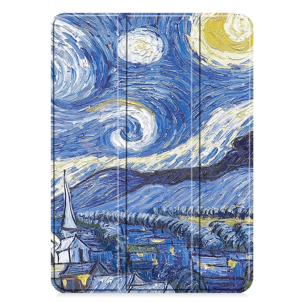 Husa tableta pentru iPad Pro 11 (2024), SKYDDAR INNOVATION, cu suport Multi-Unghi si functie Sleep/Wake, FoldPro, Starry night, set cu sticker - 1 | YEO