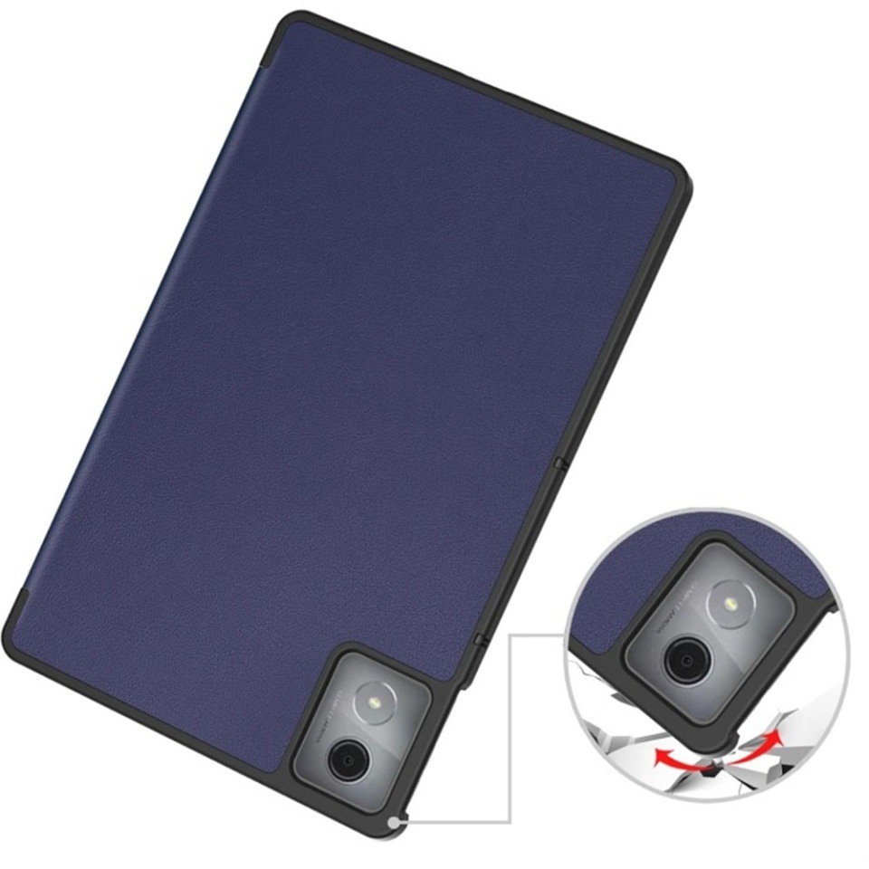 Husa tableta pentru Lenovo Tab K11 Plus, SKYDDAR INNOVATION, cu suport Multi-Unghi si functie Sleep/Wake, FoldPro, Albastru, set cu sticker - 3 | YEO