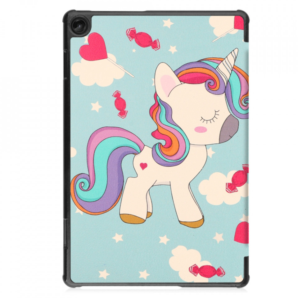 Husa tableta pentru Lenovo Tab M10 3rd Gen (TB328FU/TB328XU) cu suport Multi-Unghi și functie Sleep/Wake , SKYDDAR FoldVision Colour - Unicorn - 3 | YEO