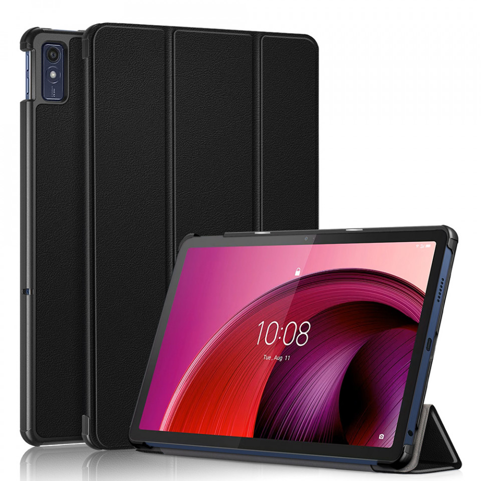 Husa tableta pentru Lenovo Tab M10 5G cu suport Multi-Unghi și functie Sleep/Wake , SKYDDAR FoldVision - Negru