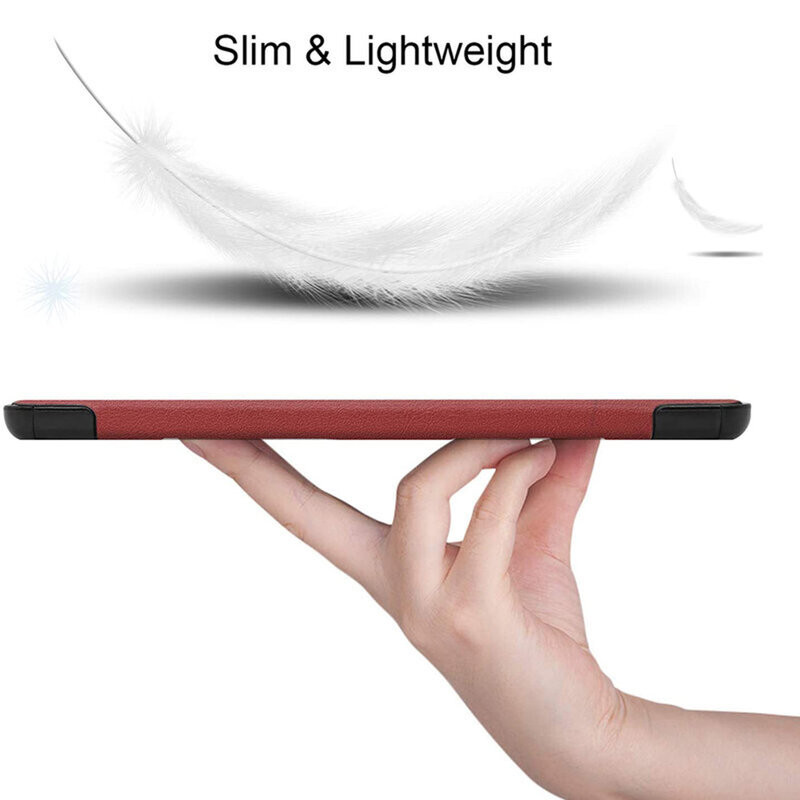 Husa tableta pentru Lenovo Tab M10 Plus 3rd Gen (TB328FU/TB328XU) cu suport Multi-Unghi și functie Sleep/Wake, SKYDDAR FoldVision - Rosu - 1 | YEO