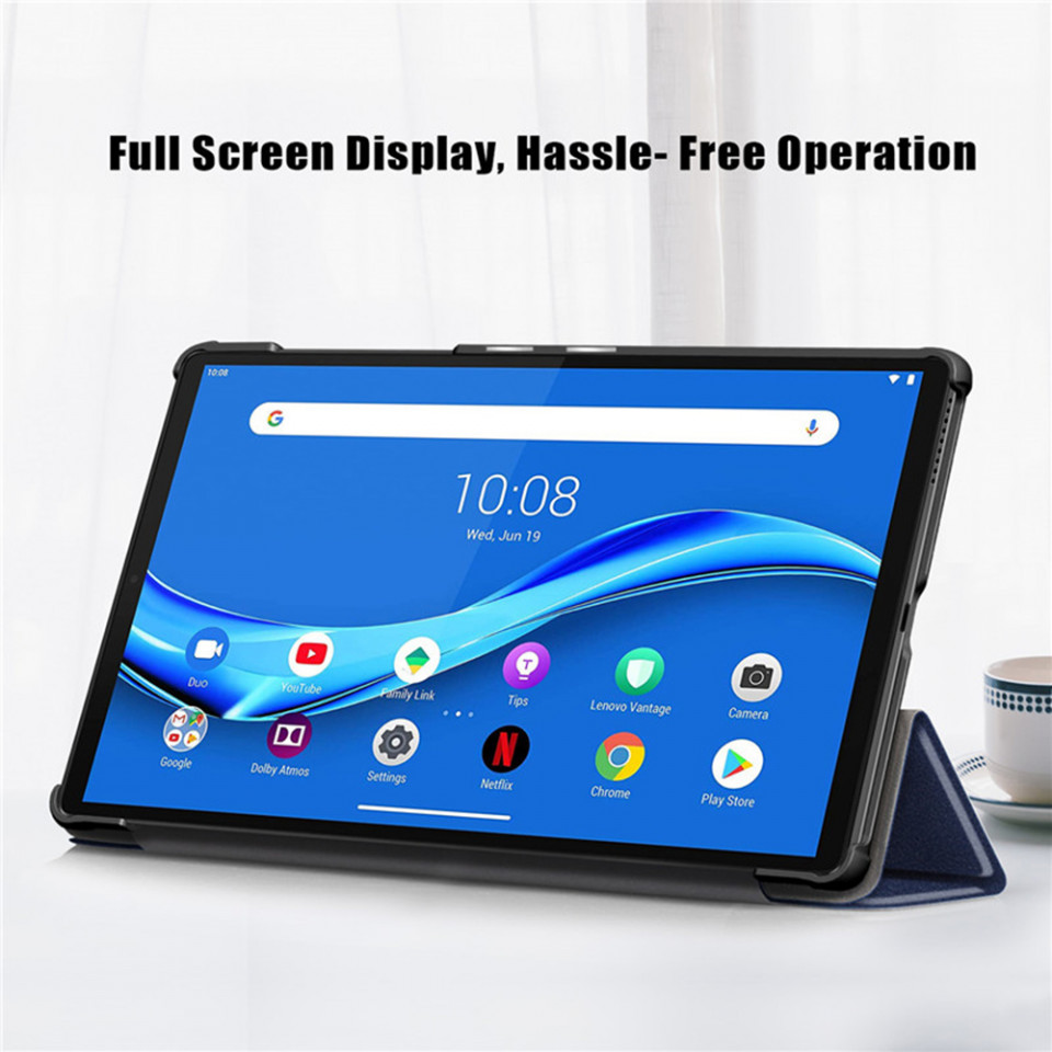 Husa tableta pentru Lenovo Tab M10 Plus 3rd Gen (TB328FU/TB328XU) cu suport Multi-Unghi și functie Sleep/Wake , SKYDDAR FoldVision - Albastru - 1 | YEO