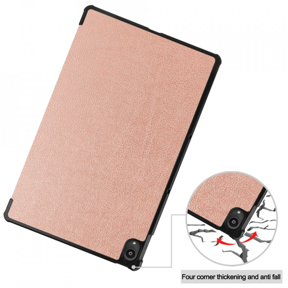 Husa tableta pentru Lenovo Tab P11 / Tab P11 Plus cu suport Multi-Unghi și functie Sleep/Wake , SKYDDAR FoldVision - Roz - 3 | YEO