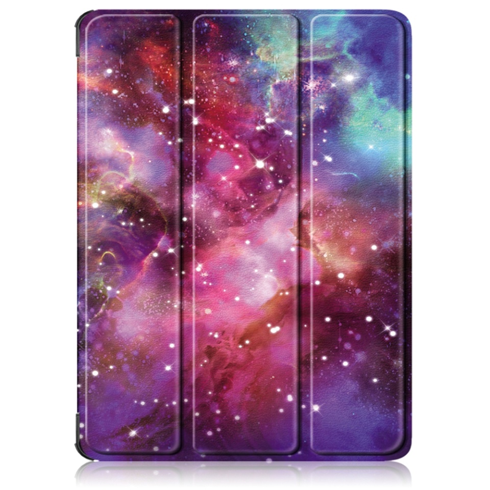 Husa tableta pentru OnePlus Pad Go / Oppo Pad Air2 / Oppo Pad Neo, SKYDDAR INNOVATION, cu suport Multi-Unghi si functie Sleep/Wake, FoldPro, Galaxy, set cu sticker - 1 | YEO
