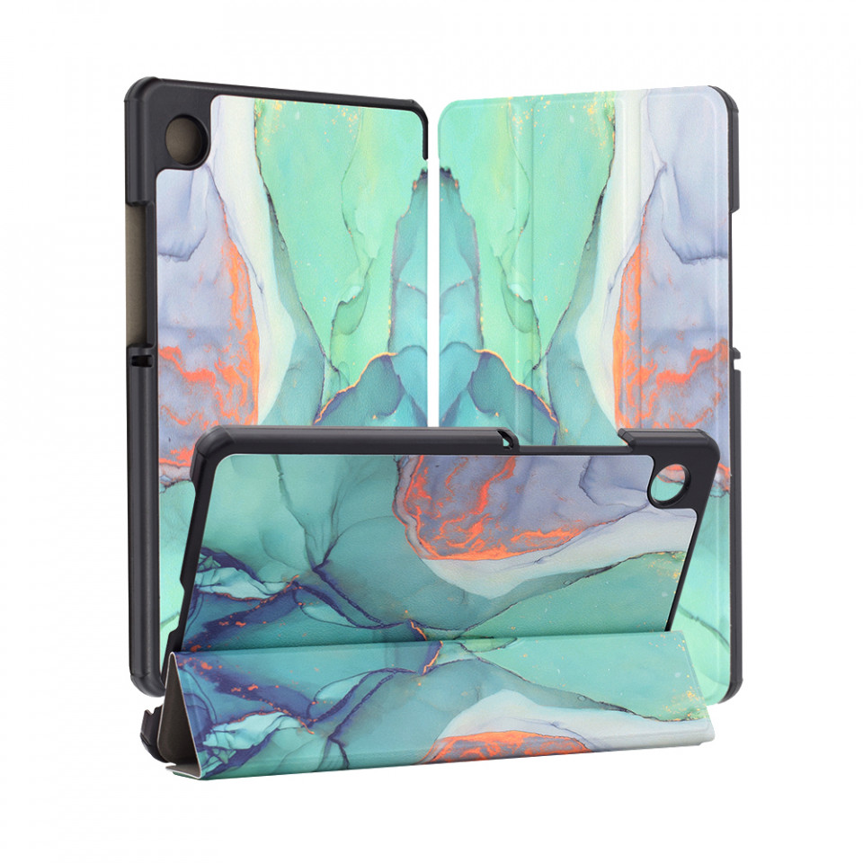 Husa tableta pentru Samsung Galaxy Tab A9 cu suport Multi-Unghi și functie Sleep/Wake , SKYDDAR FoldVision Colour - Green time