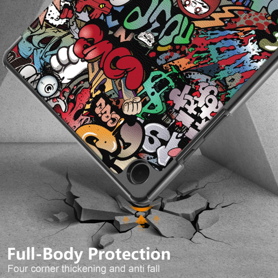 Husa tableta pentru Samsung Galaxy Tab A9 Plus cu suport Multi-Unghi și functie Sleep/Wake , SKYDDAR FoldVision Colour - Urban vibe - 3 | YEO