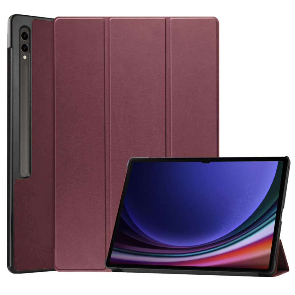 Husa tableta pentru Samsung Galaxy Tab S8 Ultra cu suport Multi-Unghi și functie Sleep/Wake , SKYDDAR FoldVision - Rosu