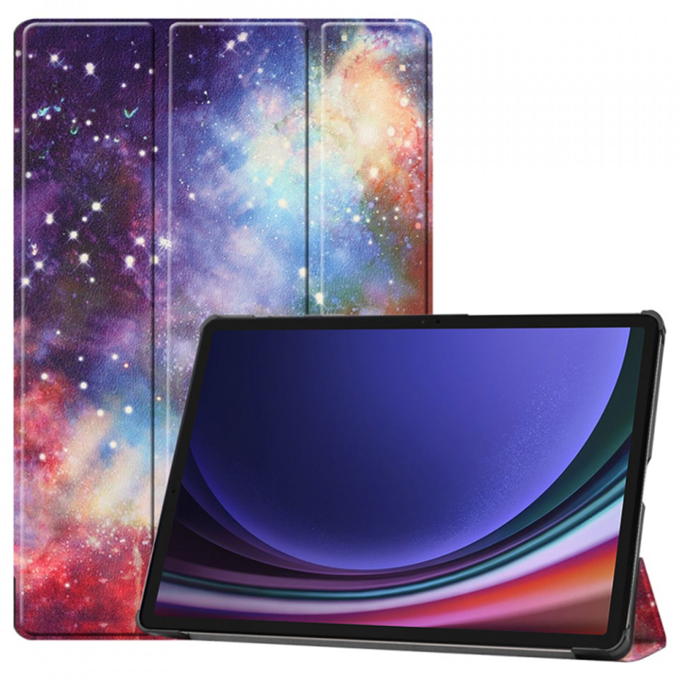 Husa tableta pentru Samsung Galaxy Tab S9 Plus / Galaxy Tab S9 FE Plus cu suport Multi-Unghi și functie Sleep/Wake , SKYDDAR FoldVision Colour - Galaxy
