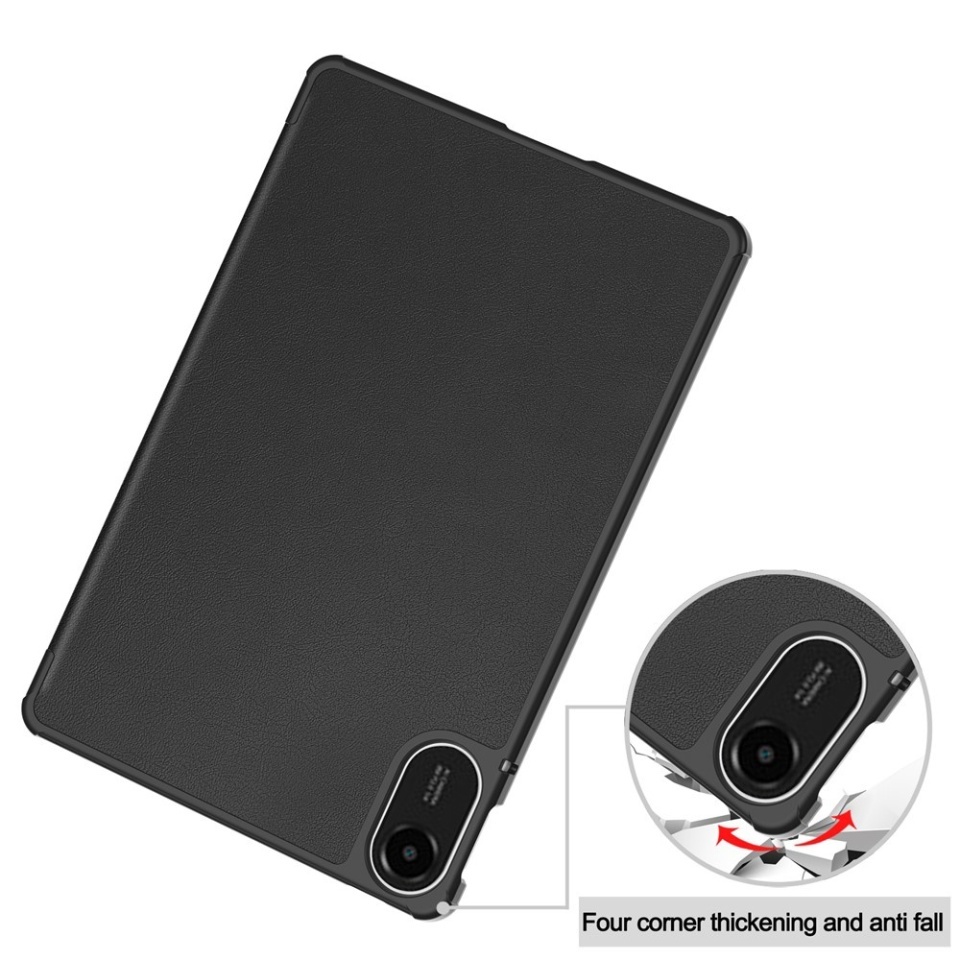 Husa tableta pentru Xiaomi Redmi Pad 2, SKYDDAR INNOVATION, cu suport Multi-Unghi si functie Sleep/Wake, FoldPro, Rosu, set cu sticker - 2 | YEO