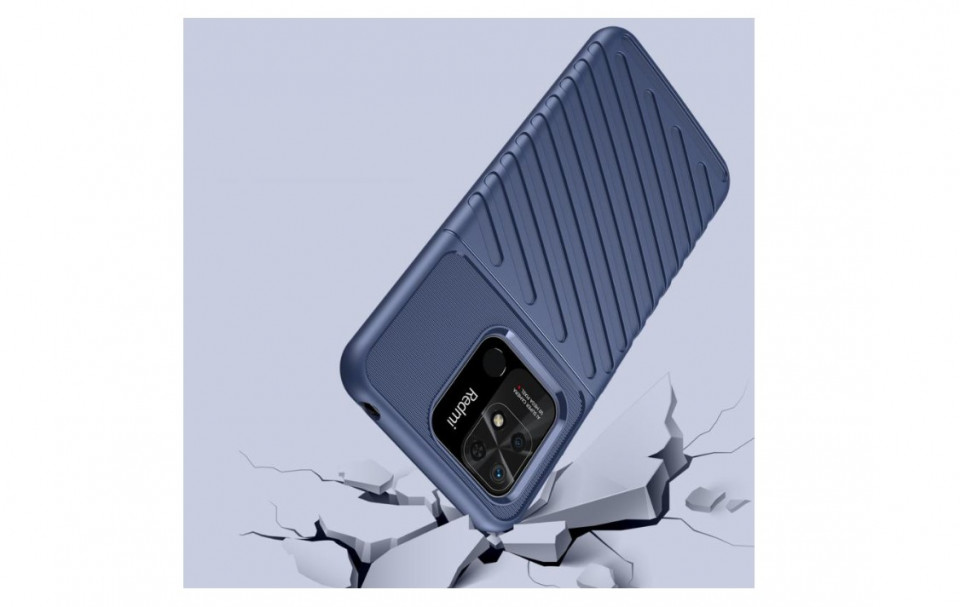 Husa Xiaomi Redmi 10C din silicon, Thunder - Albastra - 3 | YEO