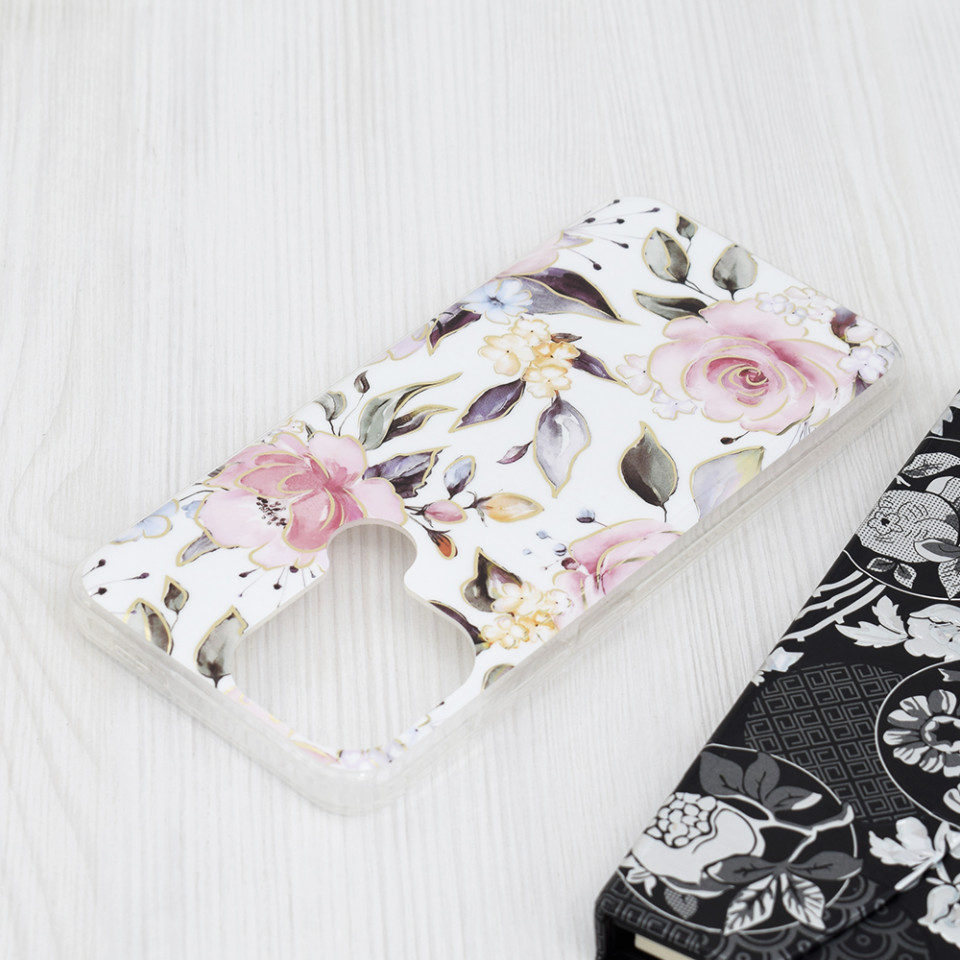 Husa Xiaomi Redmi A1+ / Redmi A2+ din silicon, Techsuit Marble - Alb - 3 | YEO
