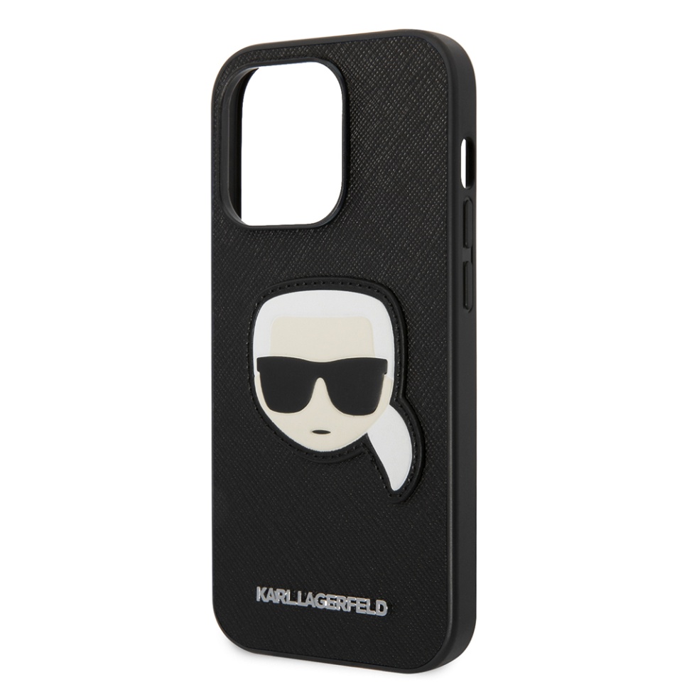 Huse pentru iPhone 14 Pro, Karl Lagerfeld, Saffiano, Negru - 1 | YEO