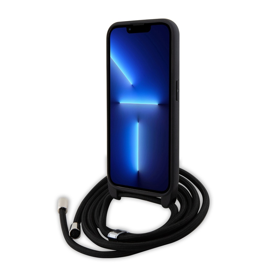 Huse pentru iPhone 15 Pro, Karl Lagerfeld, Saffiano Crossbody, Negru - 3 | YEO