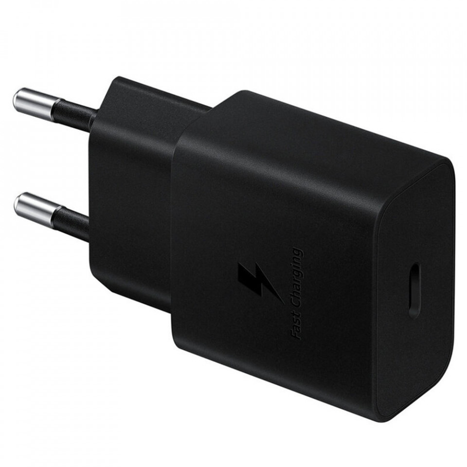 Incarcator priza fast charge 15W, 2A, cu cablu Type-C, Original Samsung - Negru - 1 | YEO