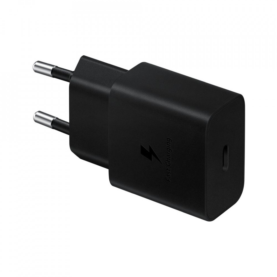 Incarcator priza fast charge 15W, 2A, Type-C, Original Samsung - Negru