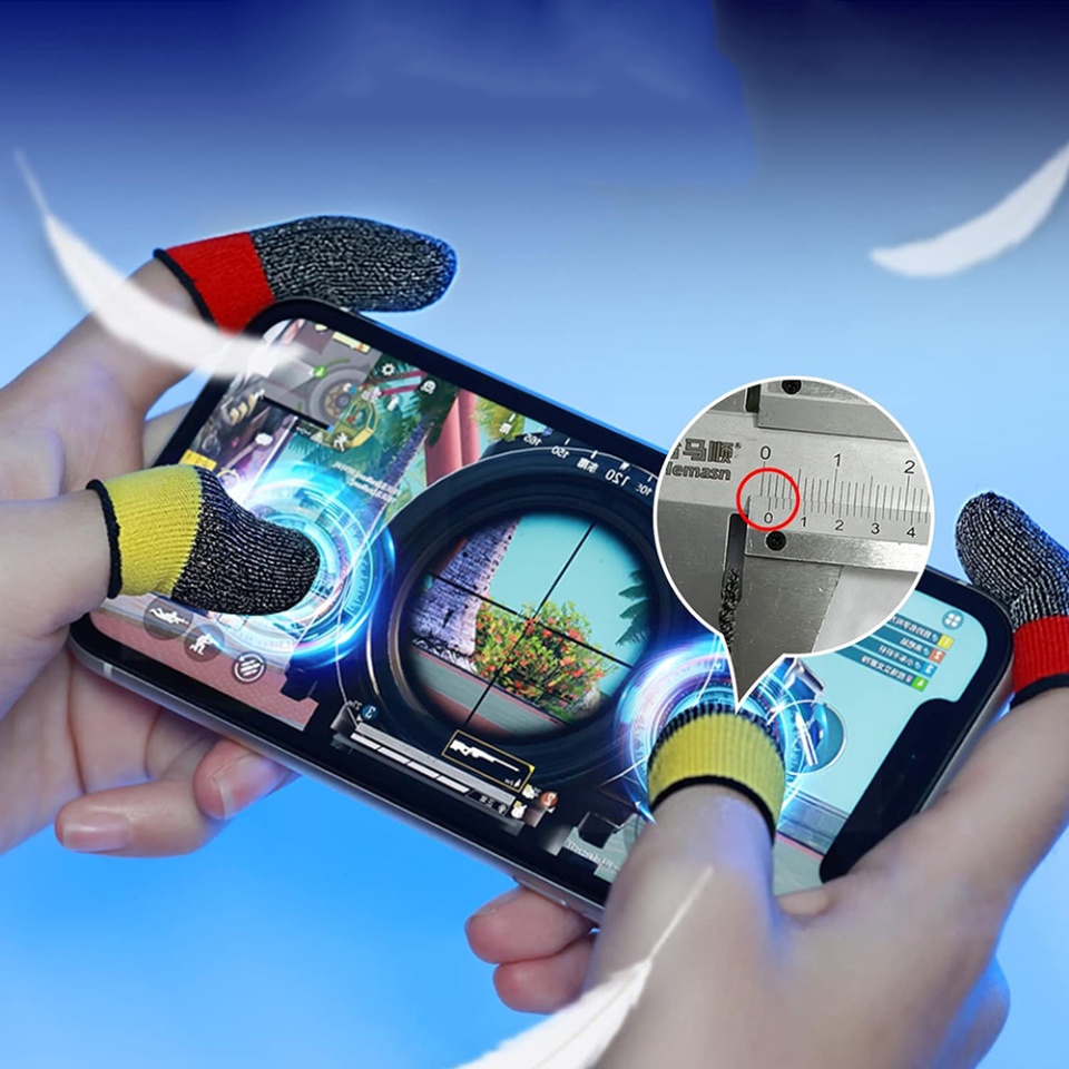 Mansoane Degete pentru Gaming, Profesionale, de Telefon si Tableta , SKDR HyperFlex FS4 - Roz Gri - 3 | YEO