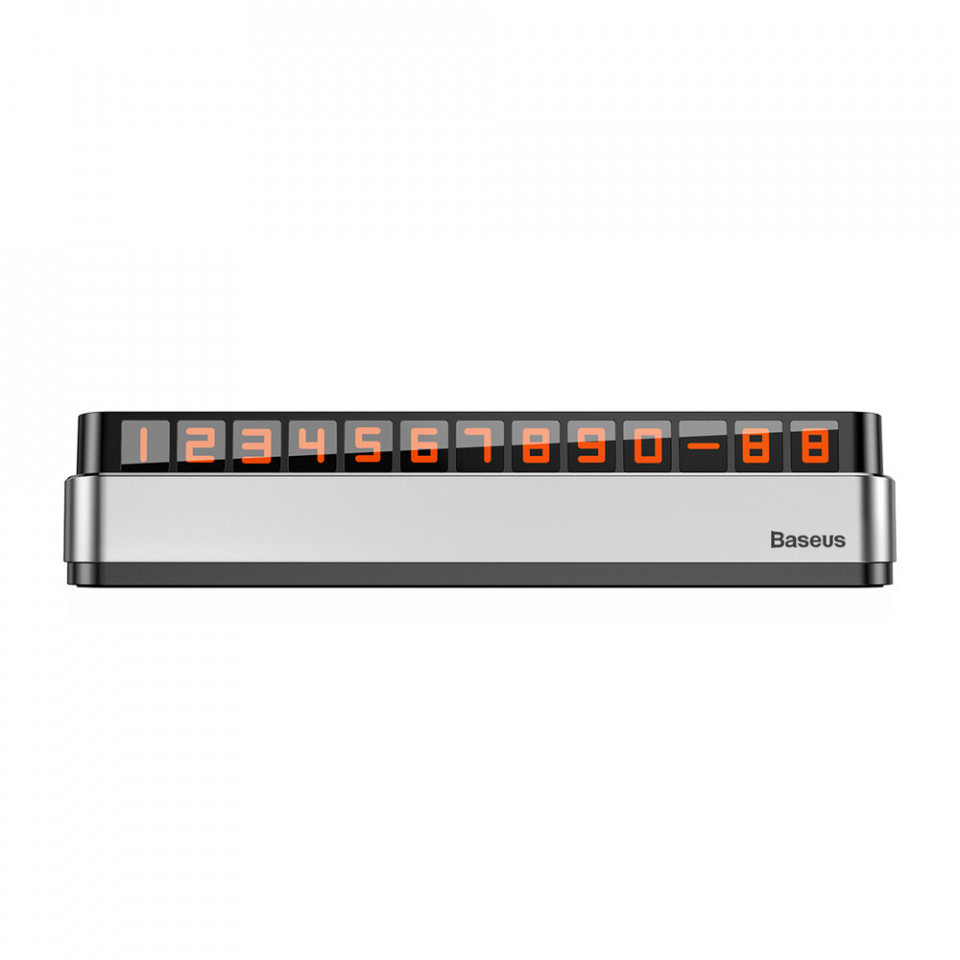 Moonlight Box Series Temporary Parking Number Plate - Silver - 1 | YEO