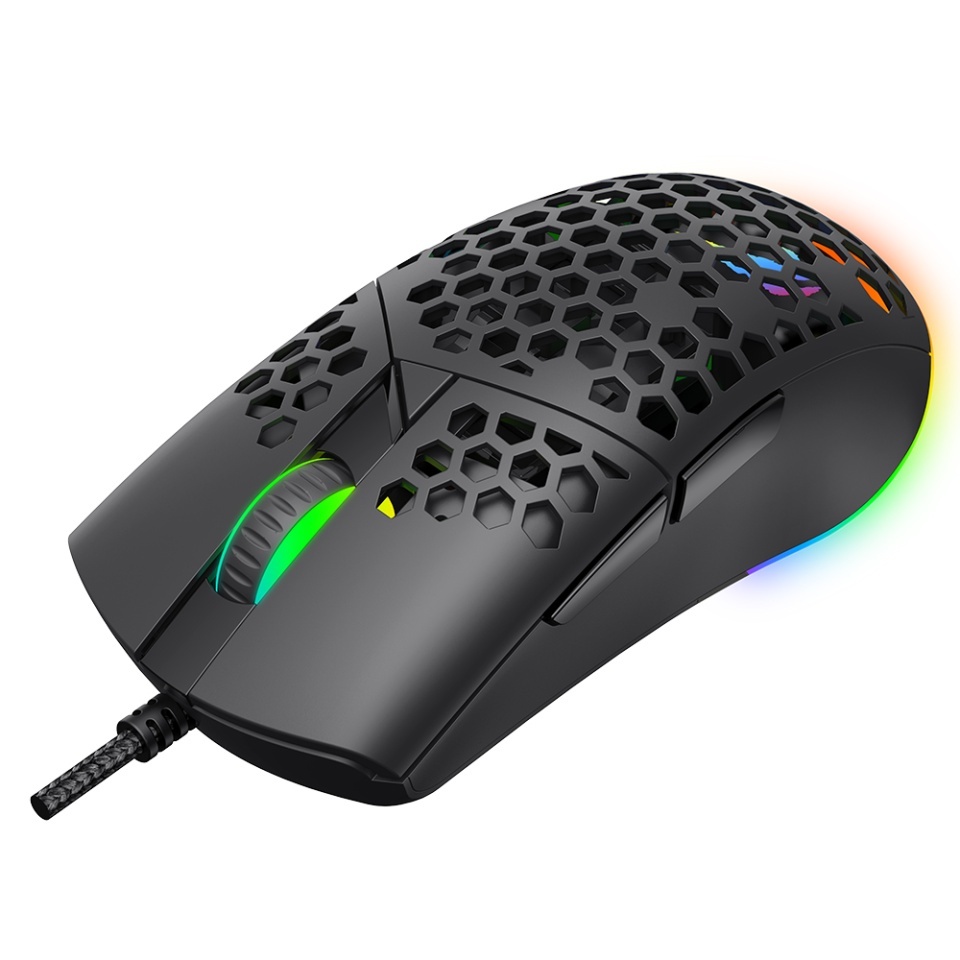 Mouse gaming, honeycomb, 1200–7200 DPI, 1.6m, 5V, Havit MS1036, Alb - 1 | YEO