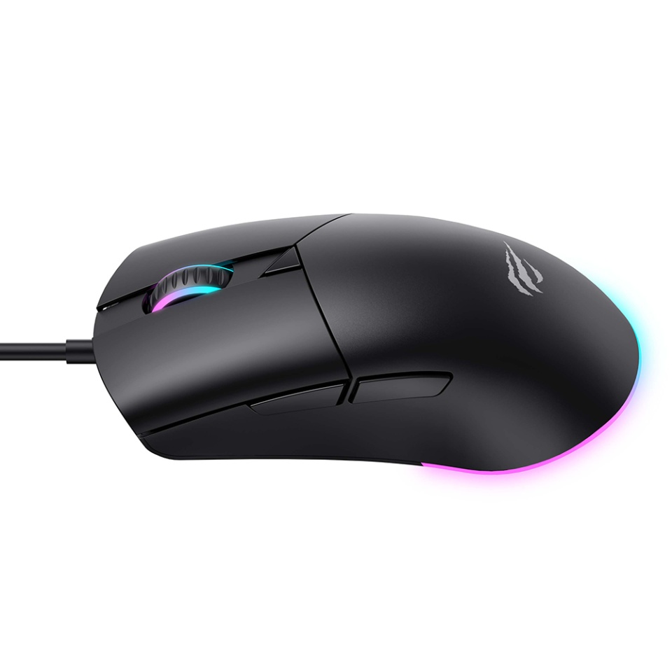 Mouse gaming RGB, 8000 DPI, 1.6m, 5V, Havit MS1038, Negru - 1 | YEO